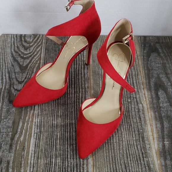Jessica Simpson Shoes - Jessica Simpson Postrie Red Pump Heel